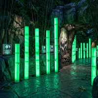 LED-Beleuchtung für Außenbereich, Quadratische Bodenleuchte für Villa und Rasen, Dekorative Wasserdichte Dimmbare Zoo-Landschafts-Atmosphärenbeleuchtung