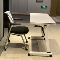 Bureau d'étude extensible et pliable moderne, tables de réunion modulaires, table de formation avec roulettes