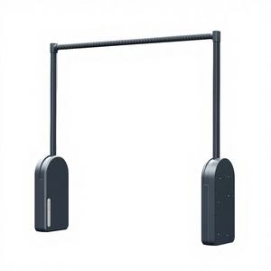 Barra <span class=keywords><strong>de</strong></span> armario eléctrica <span class=keywords><strong>de</strong></span> aluminio Angel Particle con doble amortiguador para montaje en pared, para armario doméstico - Barra <span class=keywords><strong>de</strong></span> ropa inteligente con extracción automática - Product Image 2