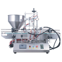 Machine de remplissage semi-automatique pneumatique compacte de 500 ml pour pâtes épaisses (chocolat, jus de fruits, miel, détergent liquide)