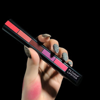 Rossetto opaco liquido personalizzato con etichetta privata a 3 colori di vendita caldo