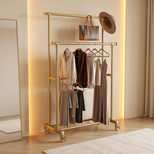 Un porte-manteau à trois niveaux est installé. Rail à vêtements en acier au carbone. Tube de 2,8 <span class=keywords><strong>cm</strong></span> d'épaisseur. Convient pour la chambre à coucher et le balcon. - Product Image 4