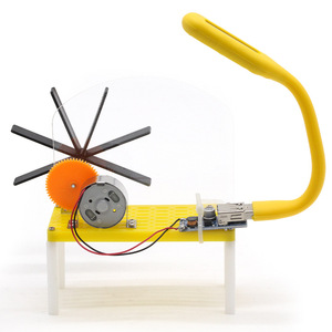 Kit scientifique DIY de générateur hydroélectrique à roue à aubes, jouet éducatif en bois à assembler pour enfants, expérience de physique, apprentissage STEM - Product Image 3
