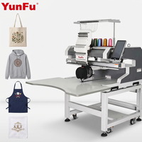 Promotion Usine : Machine à Broderie Industrielle 1 Tête 12/15 Aiguilles pour Broderie Stable et Continue de Casquettes, T-shirts et Badges/Logos