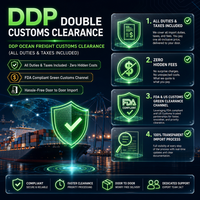 Expédition DDP Firebird Sea aux États-Unis depuis Shenzhen, service de livraison à domicile de collations, boissons, bonbons, marchandises, taxes payées