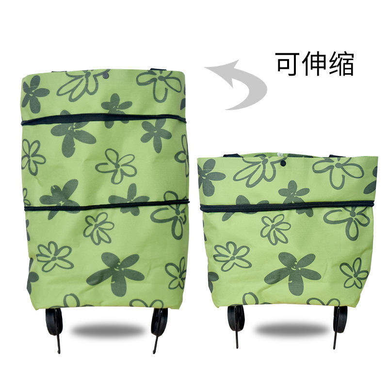 Five-petal flower on green background