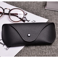 Accessoires de Lunettes Étui à Lunettes de Soleil Rangement Portable avec Fermeture Éclair Boîte Carrée Noire