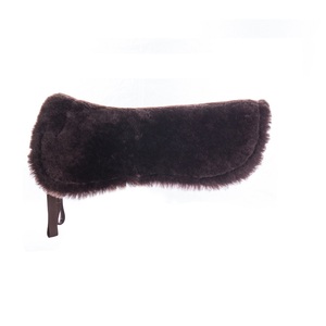 Équitation 100% selle en peau de mouton demi-coussin confortable et chaud en laine coussins de selle fournitures d'usine - Product Image 4