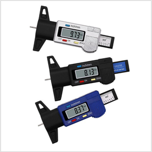 Digital LCD Car Tire <strong>Pressure</strong> <strong>Gauge</strong> with Thread Depth Meter 0-25mm Metric/Inch Tyre Tread Measurer New Condition - Product Image 3