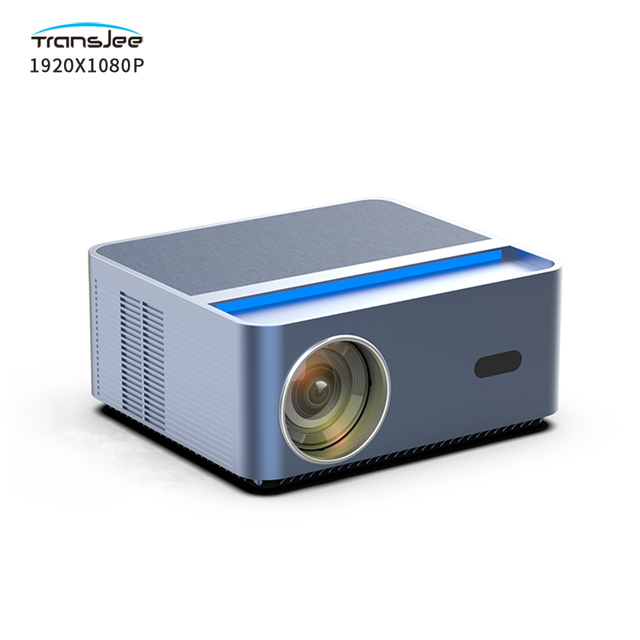 Transjee Manufacturer Top Quality  A45 Portable Projector Native 1080P 400 ANSI Android 9.0 Dual WiFi 5G  Smart Beamer