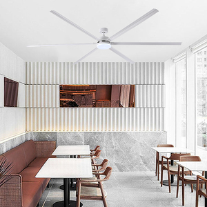 Quạt trần đèn 100 <span class=keywords><strong>inch</strong></span> 10ft 6 cánh lớn bằng nhôm, động cơ DC, điều khiển từ xa, quạt lớn cho kho, có đèn chùm - Product Image 6