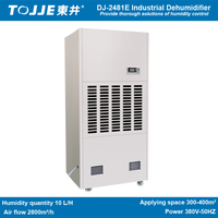 TOJJE Nuevo Deshumidificador de Aire Industrial Eléctrico de 240L/D con Compresor, para Control de Humedad en Almacenes de Semillas, Hogares y Granjas