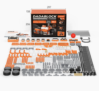 Bloques de Construcción Electrónicos Educativos STEM con Motor 4WD, Kit de Robot Programable con Scratch y Python, Regalo Creativo para Niños