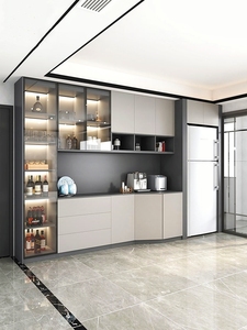 Personalizzato moderno in legno portabottiglie espositore per la casa per soggiorno <span class=keywords><strong>e</strong></span> zona <span class=keywords><strong>pranzo</strong></span> mobili - Product Image 4