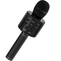 Microphone Karaoké Sans Fil pour Enfants avec Haut-Parleur Cardioïde, Machine à Chanter Portable avec Effets d'Écho pour Fêtes à Domicile et Musique KTV
