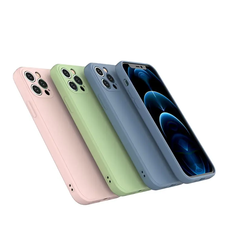 Violet Black Mint Pink Yellow Mobile Phone Accessories Tpu Silicone Phone Case for iphone xs max xr 6s 7 12 pro max 11 pro max