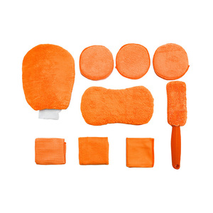 Juego de cepillos de limpieza para coche, 9 piezas, kit de microfibra para interior, vidrio, llantas, con paño de limpieza - Product Image 4