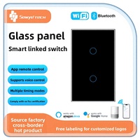 Interruptor Inteligente WiFi de 240V 16A, Resistente al Agua IPX7, Control por Voz Alexa, Panel Táctil de Vidrio con Función de Temporizador y para Aplicaciones