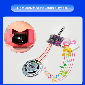 Costom programlanabilir 4M USB kaydedilebilir ışık sensörü müzik ses modülü için ses çipi DIY ses tebrik kartı ve Diy hediye - Product Image 3