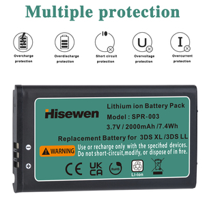 <span class=keywords><strong>Batterie</strong></span> SPR-003 SPR003 2000mAh pour Nintendo <span class=keywords><strong>3DS</strong></span> <span class=keywords><strong>XL</strong></span>, nouvelle console de jeu <span class=keywords><strong>3DS</strong></span> <span class=keywords><strong>XL</strong></span>, <span class=keywords><strong>3DS</strong></span> LL - Product Image 5