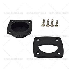 Nylon Square Drawer Handle <b>Black</b> Industrial Furniture Hardware Easy Installation For Cabinet Drawer - Product Image 4