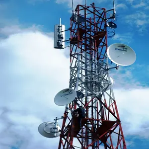 20 25 30 35 40 45 50 55 60M 4 Legged 4 Leg Lattice Microwave Antenna Angle Steel Communication Telecommunication Tower