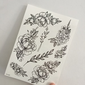 Flores de loto medio <span class=keywords><strong>brazo</strong></span> <span class=keywords><strong>chica</strong></span> impermeable <span class=keywords><strong>tatuaje</strong></span> temporal de impresión de transferencia etiqueta engomada del cuerpo de - Product Image 4