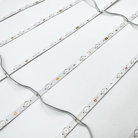 Barre LED en aluminium avec rétroéclairage et lentille, bande PCB pour rideau lumineux en tissu, boîte à lumière IP65, angle de faisceau de 175°, 12V
