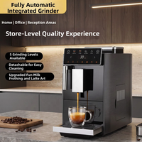 Machine à café expresso entièrement automatique 19 bars, du grain à la tasse, avec écran tactile 1350W pour usage domestique, bureau et commercial