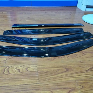 KQD Vente en gros Déflecteur de vent pour vitres de voiture, garniture décorative en PC, pare-soleil pour Toyota Land Cruiser 2016-ON - Product Image 2