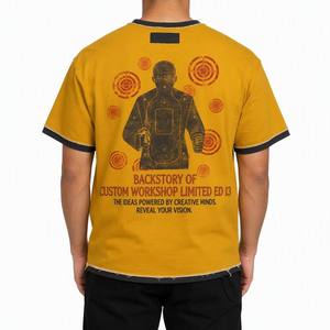 <span class=keywords><strong>T</strong></span>-Shirt Grafica Edizione Limitata Custom Workshop 13, Personalizzabile su Ordinazione, con Patch Fotografica a Silhouette e Rivetti, Modello Boxy per Uomo e Donna - Product Image 2