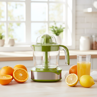 Elektrische citruspers met roestvrijstalen behuizing, krachtige koperen motor, sinaasappelpers