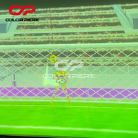 Machine de jeu d'arcade de tir au football virtuel à monnayeur, simulateur de football interactif à projection, équipement pour parc coloré