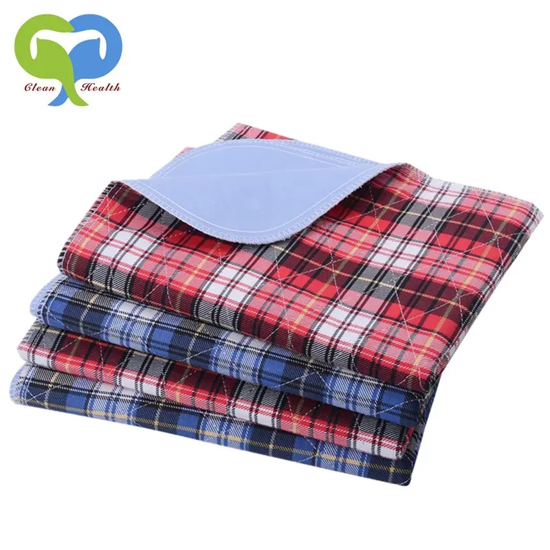 Reutilizable absorbente Pad Protector para niños adultos lavable cama de la incontinencia de orina mayor Mat 3-estructura de la capa engrosada