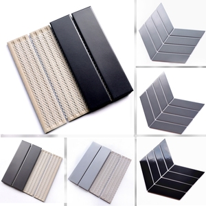 Mosaïque de carreaux de céramique en porcelaine décorative pour mur intérieur, dosseret de cuisine, <span class=keywords><strong>gris</strong></span>, <span class=keywords><strong>chevron</strong></span>, mat, glacé, 318,5x224 mm - Product Image 4