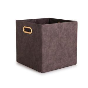 Contenedor de Almacenamiento Plegable de Cuero Sintético PU al por Mayor con Asas, Organizador Cúbico de Gran Capacidad Multiusos de Piel Sintética Plegable - Product Image 1