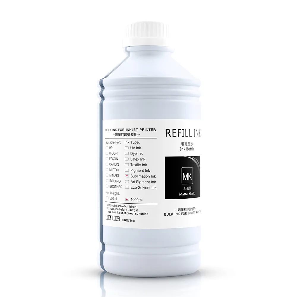 MWEI 1000ML/produsen Printer botol tinta sublimasi pewarna isi ulang massal untuk Epson 9900 7710 9710 7700 9700 7890 9890