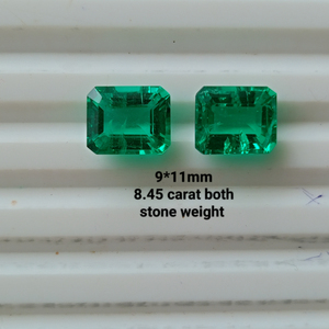 Pierre précieuse verte élégante de laboratoire, de forme multiple, taillée sur mesure, de haute clarté et qualité supérieure, pour la fabrication de bijoux faits à la main. - Product Image 3