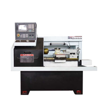 Mini tour CNC de bureau de haute précision lit plat multifonctionnel avec moteur robuste pour les industries de la construction