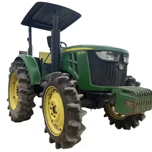 Second hand tractors 120hp 4wd tractor agricultural farm John deer tractor with rotary machine