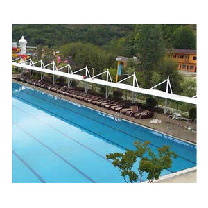 Cubierta de Membrana para Piscina Exterior Moderna, Protección Solar, Aplicación en Garajes de Hoteles, Estructura de Membrana Ecológica, Impermeable y Resistente a la Tensión - Product Image 5