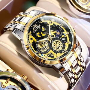 OLEVS 9947 Elegante Orologio da Polso Originale al Quarzo per Uomo, Cronografo in Acciaio Inossidabile, Orologio Business con Data Automatica e Lancette Luminose - Product Image 4