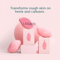 Logo personnalisé lime à pied en verre pour enlever les callosités grattoir à talon douche pédicure tampon pour les pieds doux outil d'élimination des peaux mortes