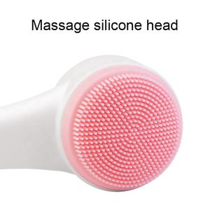 <span class=keywords><strong>Brosse</strong></span> <span class=keywords><strong>nettoyante</strong></span> faciale manuelle double face en <span class=keywords><strong>silicone</strong></span> 3D pour le soin de la peau - Product Image 2