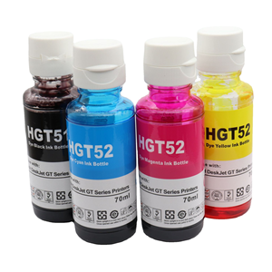 4ชิ้น <span class=keywords><strong>GT51</strong></span> CMYK/GT52/HGT51/HGT52ชุดหมึกเติมสำหรับ GT5810 <span class=keywords><strong>HP</strong></span>/ถัง5820 310/311/318/319/410/411/418/510/519/511/516/518/508 OEM - Product Image 1