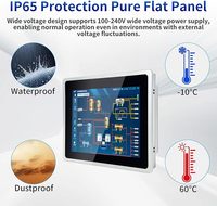 Panel PC Industrial Todo en Uno con Pantalla Táctil Capacitiva de 10 Puntos, I5-7200U, 8GB de RAM, 256GB de Almacenamiento, 2xUSB3.0, HD VGA, Hecho en China