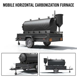 Unidad Móvil de Producción de Biochar para Proyectos de Offset de Carbono <span class=keywords><strong>CCUS</strong></span>, Planta de Pirólisis de Biomasa Horizontal Remolcable - Product Image 2