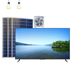 32インチLEDテレビソーラーパネル (テレビとファン付き) ホームライトシステムテレビとソーラーファン (ソーラーペイン付き) - Product Image 1