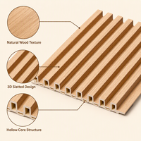 Panneau mural intérieur WPC 150*20mm en composite bois-plastique, très demandé, pour la décoration intérieure de maisons et d'hôtels