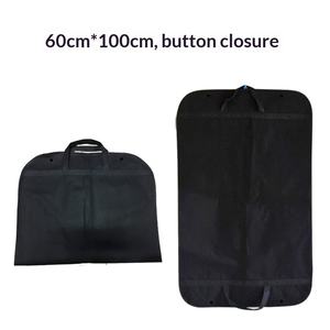 <span class=keywords><strong>Housse</strong></span> de rangement pour costume en tissu non tissé, anti-poussière et anti-humidité, noire, à suspendre - Product Image 3